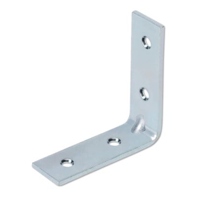 IMPEX 40x40mm Zinc-Plated L Angle Brackets (Pack of 24) – Heavy-Duty Reinforcing Shelf & Furniture Supports
