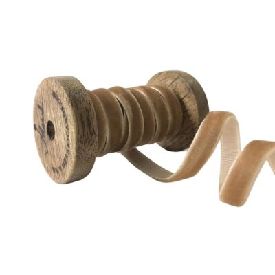 Meraki Cards Candied Ginger Velvet Ribbon (W: 7mm, L: 30 Meters)