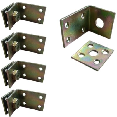 Bed Rail L Brackets Set of 4 – Heavy-Duty Alloy Steel Bed Frame Connectors for Wooden Beds & Headboards