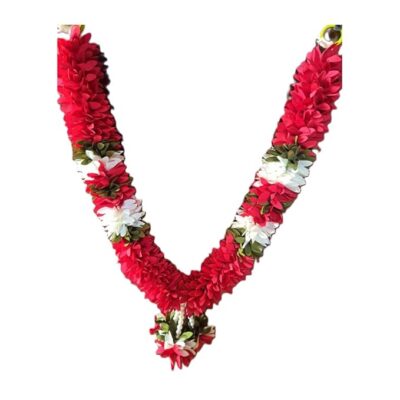 Artificial Flower Malai Garland for Pooja Decoration – Reusable Hanging Garland for Home, Temple, Festival, Indian Wedding Decor