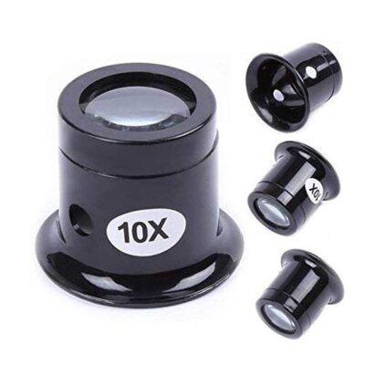 Diy Crafts 10X Watchmaker & Jewelry Loupe – Compact Eye Magnifier