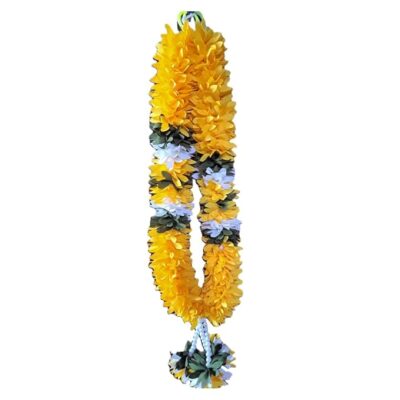 Artificial Flower Malai Garland for Pooja Decoration – Reusable Hanging Garland for Home, Temple, Festival, Indian Wedding Decor