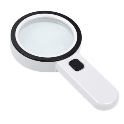 30X LED Magnifying Glass – High Power Handheld Magnifier for Reading