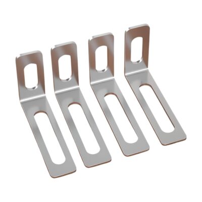 SYGA Heavy-Duty L-Shaped Metal Corner Brackets – Pack of 4 Stainless Steel Shelf & Furniture Supports