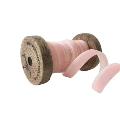 Meraki Cards Lt. Pink Velvet Ribbon (W: 7mm, L: 30 Meters)