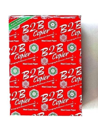 A4 Copier Paper, B2B 70 GSM, 500 Sheets, 1 Ream, Double-Sided Printing Paper for Laser and Inkjet Printers (500 Count (Pack of 5)) west coast mills