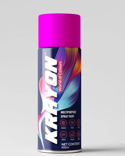 BANNA Krayon Fluorescent Pink Acrylic Spray Paint – 400 ML