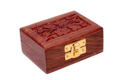 Gifto Shoppee Small Wooden Dibbi Box - Perfect Secret Gift Surprise! Sheesham Wooden Small Box for Treasures & Keepsakes