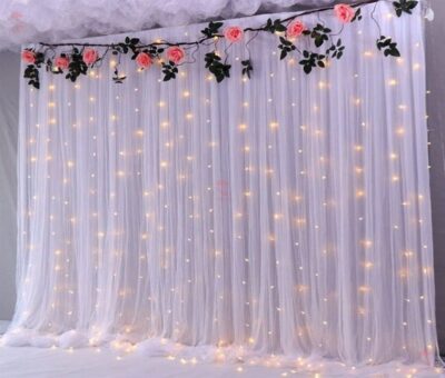Hemito White Decoration Net with 12m LED Fairy Lights – Cabana & Party Decor Set