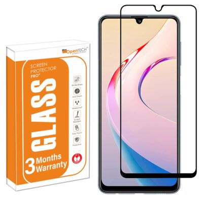 OpenTech® Military-Grade Tempered Glass Screen Protector Compatible for Samsung Galaxy M34 5G/ A24 4G / F34 with Edge to Edge Coverage and Easy Installation kit