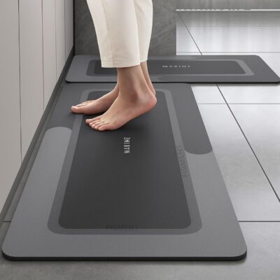 Figment 2 Pcs Waterproof Kitchen Mats Set – Non Slip Memory Foam (118×38 cm & 58×38 cm)