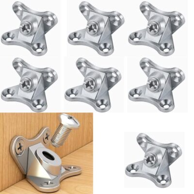 DEEGAAMART 10Pcs Detachable Corner Brace | Butterfly Shape 90° Support Bracket for Wood Furniture, Tables & Shelves