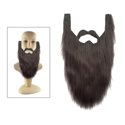 Enakshi Long Beard Costume Adult Kids Dwarf Gnome Beard for Festive Party Supplies Gray (Wigs & Facial Hair)