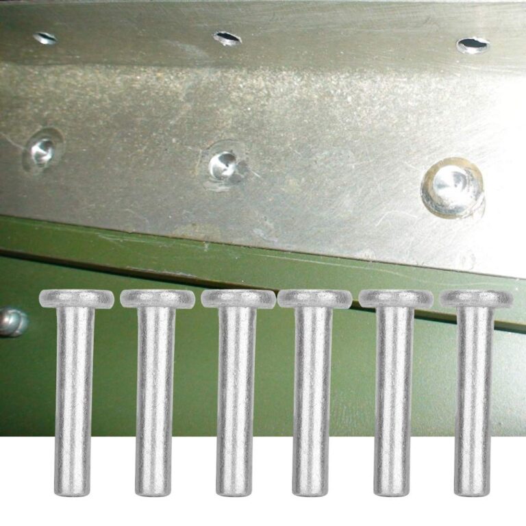 100pcs M4 Solid Aluminum Flat Head Rivets – GB867 Countersunk Head ...