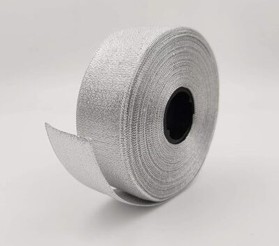 BOBBINY Silver Organza Ribbon (35+ Color Variations Inside) (L-25 Meters, W-0.5 Inch) | Ribbon for Gift Wrapping, Gift Bows Making, Decoration, Bags Handle