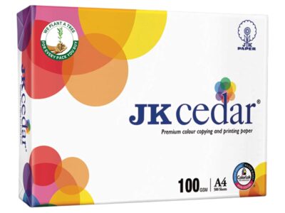 JK Paper Cedar A4 500 Sheets, 100 GSM -Box (5 Reams)