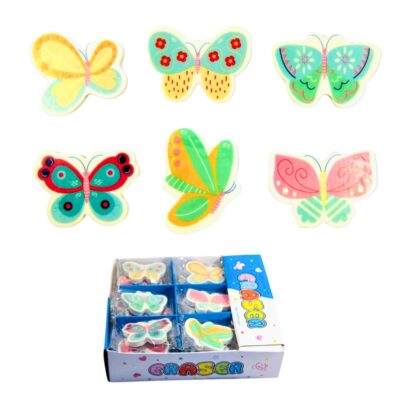 Butterfly Shaped Erasers for Kids – 36 Pcs Birthday Return Gift Set