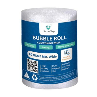 Heavy-Duty 40 GSM Bubble Wrap Roll (1m Wide, 5m Length) – Perfect for Packing, Shipping & Storage