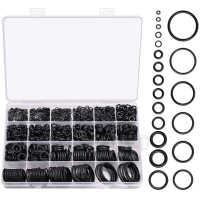 950 Pcs Rubber O-Ring Assortment Kit – 20 Sizes with Storage Box