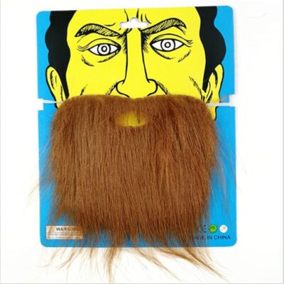 Jamboree Fake Beard for Halloween, Christmas, Cosplay, and Party - Brown for Adult and Children