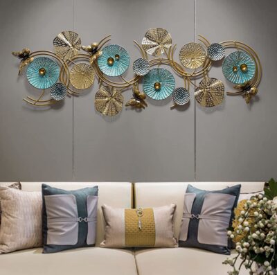 MR Crafting House Modern Metal Butterfly Wall Art | Multicolor Iron Wall Hanging Décor for Living Room & Bedroom (47 Inch)