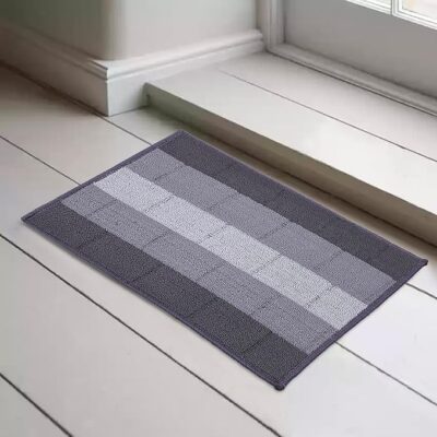 Status Contract Anti Slip Front Door Mat|(38x58cm) Living Room Rug for Entrance Door|Polypropylene Floor Mats for Home Essential Small Rugs for Office, Bedroom & Kitchen Grey | Set of 1