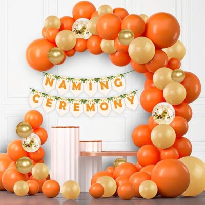 Party Propz Baby Naming Ceremony Decoration Kit - 58Pc Namkaran Ceremony Decoration, Naming Ceremony Name Reveal Board, Naming Ceremony Banner, Name Ceremony Decoration Items, Naming Ceremony Backdrop