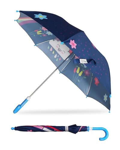 Destinio Kids Umbrella – Cute, Safe, Waterproof & Windproof Umbrella for Boys & Girls