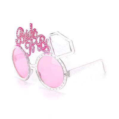 WOBBOX Bride To Be Glasses, Bachelorette Party Glasses, Bachelorette Party Decorations Items, Bride To Be Goggles For Wedding Selfie- Pink Diamond Bride to be
