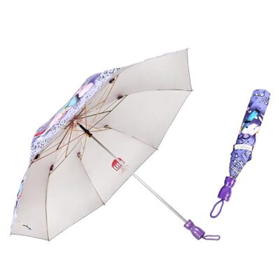 Adi K.C. Paul & Sons Lily 23-Inch 2-Fold Large Umbrella (Multicolor, Manual)