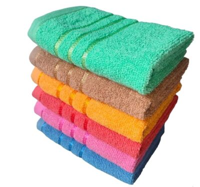 AYUS Cotton 450 GSM Hand Towel - Ultra Soft & Highly Absorbent for Facewash, Gym & Daily Use | 14x21 Inch | Set of 6