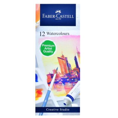 Faber-Castell Creative Studio Watercolour Paint Set – 12 Shades (5ml Tubes)