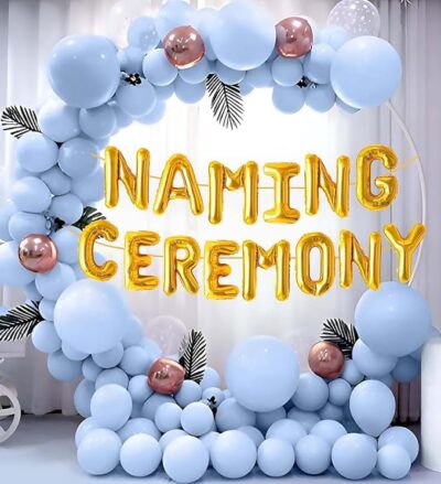 Special You Blue Naming Ceremony Decoration kit, Baby Name Revealing Decoration items,Baby naming ceremony decoration items for boys, Naming ceremony backdrop, Namkaran ceremony decoration - 43pcs