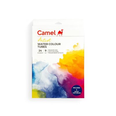 Camel Artist Watercolour Tubes – 24 Shades (9ml) | Vibrant & Quick-Drying