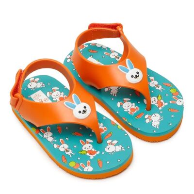 ONYC Flip Flop Slippers for Baby Girl and Baby Boy, Indoor and Outdoor Slipper for Kids with Strap