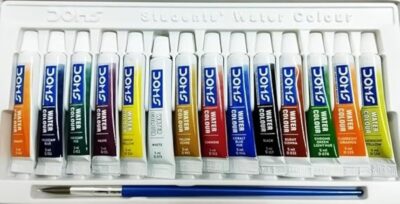 Doms Water Colour Tubes – 14 Shades | Rich Pigments & Quick Drying