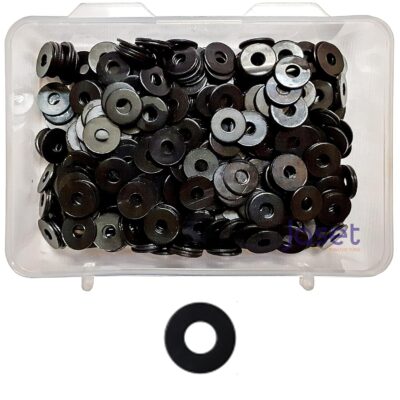 Innovations Hardware Black Flat Washers – #4x12 (4mm x 12mm) – 250 Pcs