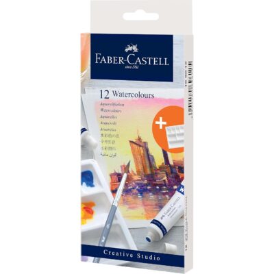 Faber-Castell Creative Studio Watercolour Set – 12 x 9ml Tubes