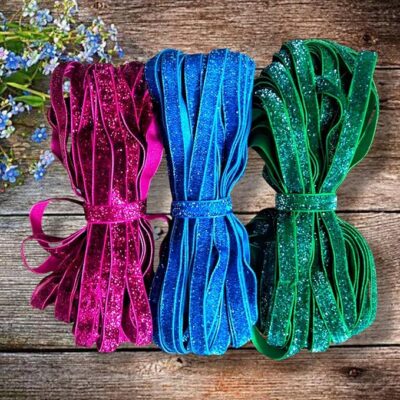 27 Meter Velvet Lace Multicolor Combo Pack of Border, Dupatta Jhalar for Embroidery Material, Craft, Thali Decoration, Festivals, Dresses