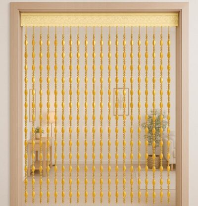 Weavers Villa Beads Hanging Curtain - 20 Strings, 7 Ft - Sparkling Decor for Doors/Windows - Easy Hang on Standard Rod - Add Style/Charm to Any Room - 1 Unit - Creative Interior Design