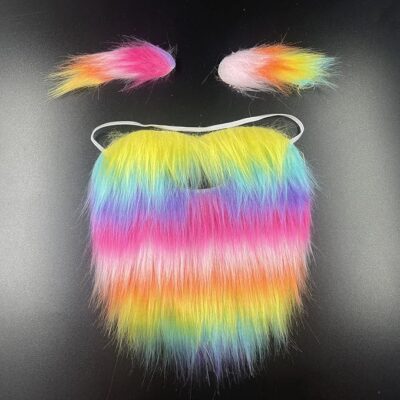Enakshi Funny Costume Beard Decorative Creative Mustaches for Prom Fancy Dress Party With Eyebrow (Wigs & Facial Hair)