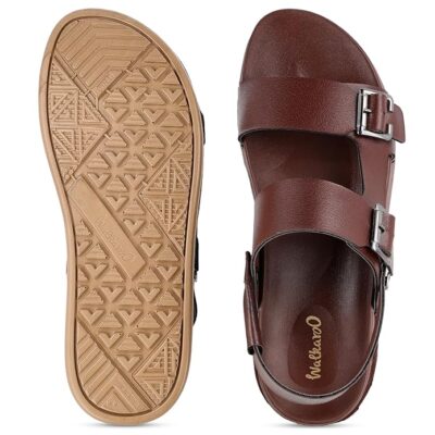 WALKAROO PLUS Bounceez Men's Hook & Loop Sandals Cushion Insole Arc Support Sandals - WGP58010