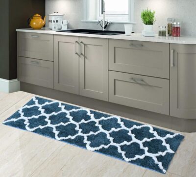 AEROHAVEN Super Soft Anti-Slip Microfiber Runner Rug – Teal (40×120 cm)