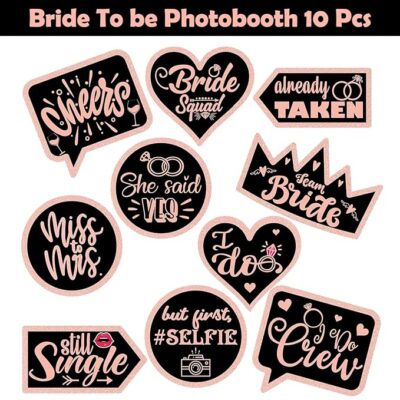Party Props Bride to Be Props - 10Pcs, Bride to Be Props for Bachelorette Party | Bride to Be Photobooth Props | Bride to Be Decoration | Bride to Be Photo Booth Props for Bachelorette Party, Wedding