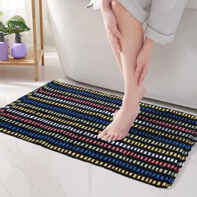 Story @ Home Door Mat Set of 3, Anti-Skid Cotton Blend Kitchen Rugs, 60 x 40 cm, Multi Color Mix N Match Design, Best Kitchen Accessories Items for Home & Bathroom, Perfect Door mats for Home Combo