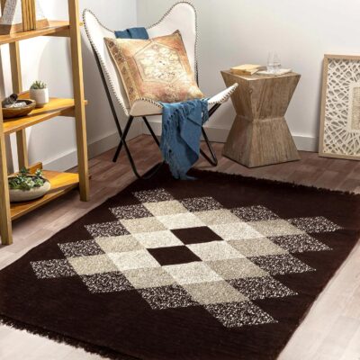 BSB HOME Superfine Chenille Velvet Carpet – 4x6 ft, Brown