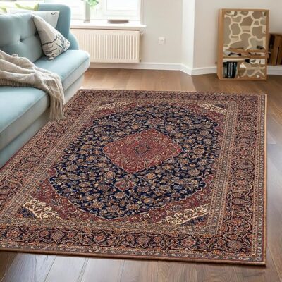 Ishro home Premium Carpet for Hall, Bedroom, Living Room | Medallion Collectible Carpets | Anti-Skid | Machine-Washable | non-Shedding | non- Fading | (3x5 Fts, Herati)