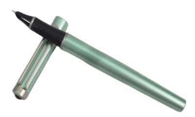 Hero Pen original Fountian Pen Hero 1208 Matte With Silver Clip and Finger Grip Fine Nib for Smooth Writing Pen Ideal for Students & Doctors (Pista Green)