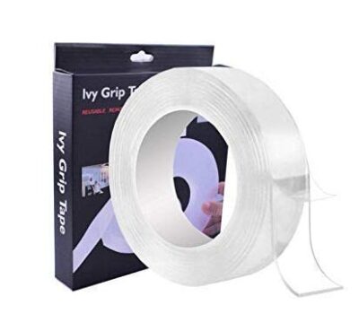 Ayan 3MM Grip tap Double Sided Nano Adhesive Tape, Heavy Duty - Multipurpose Removable Traceless Mounting Adhesive Tape for Walls, Strong Sticky Strips Gel
