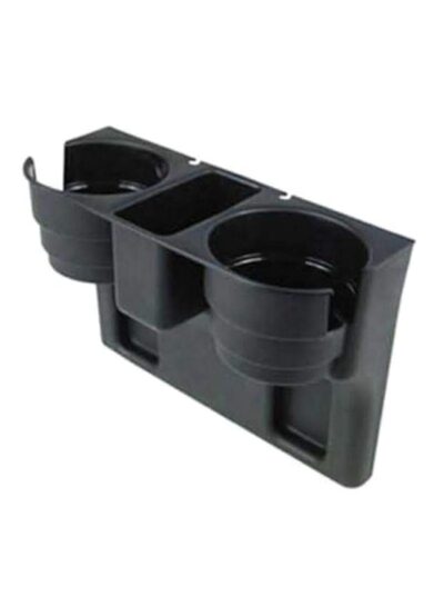 Car Console Side Storage Organizer Seat Gap Filler Pockets with Glass Holder Catch Caddy (Black) for Maruti Wagon R 2014 2019